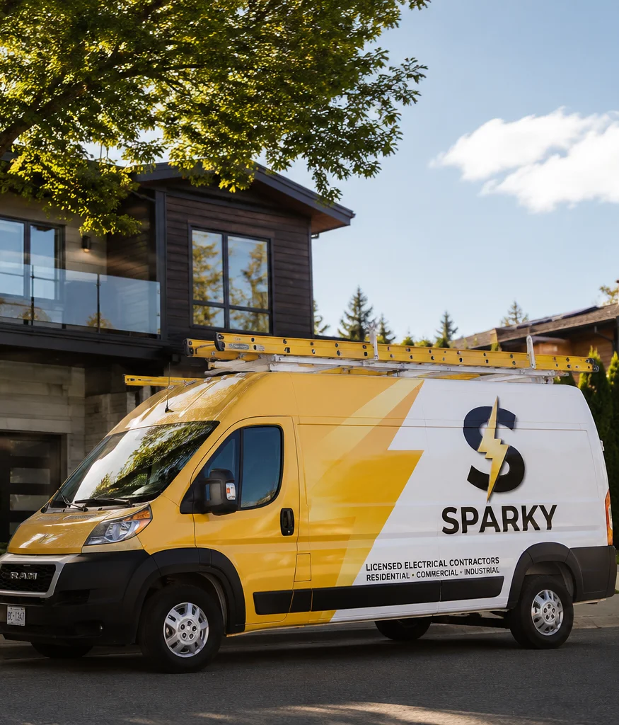 Sparky electrical service van