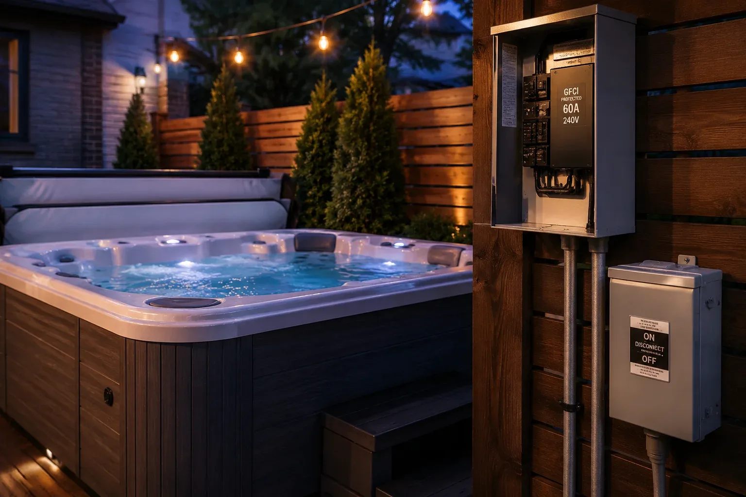 Hot Tub Electrical Installation 