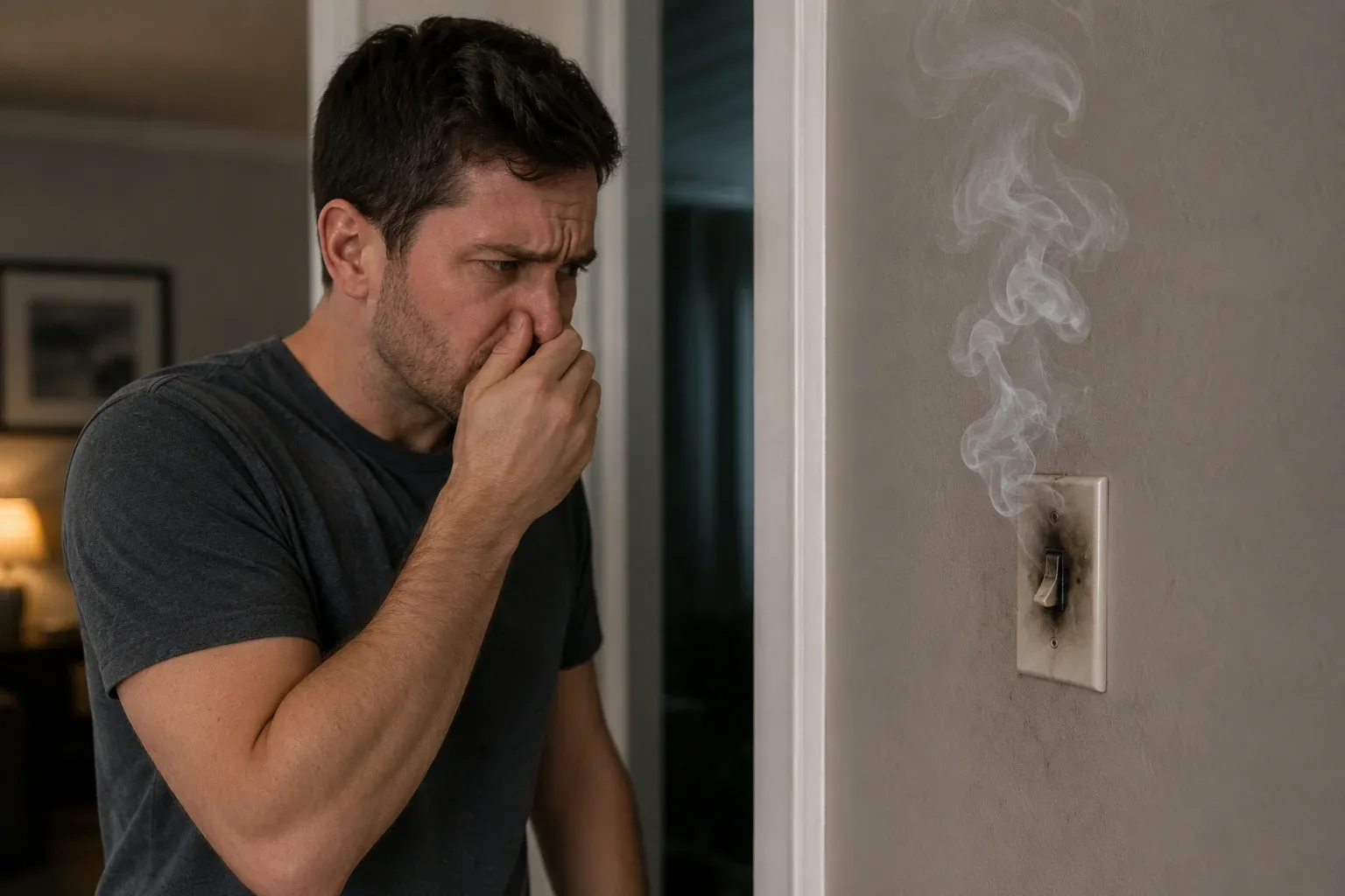 Electrical burning smell investigation