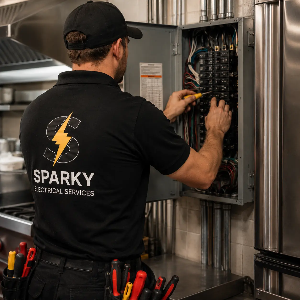 Restaurant electrician Toronto commercial kitchen wiring GTA