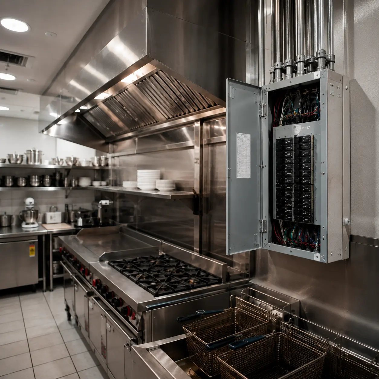 Restaurant electrician Toronto commercial kitchen wiring GTA