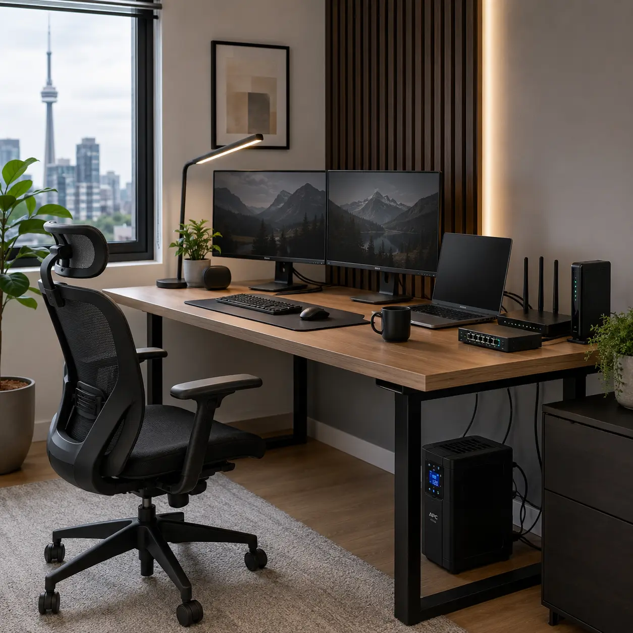 Home office wiring and workstation power Toronto