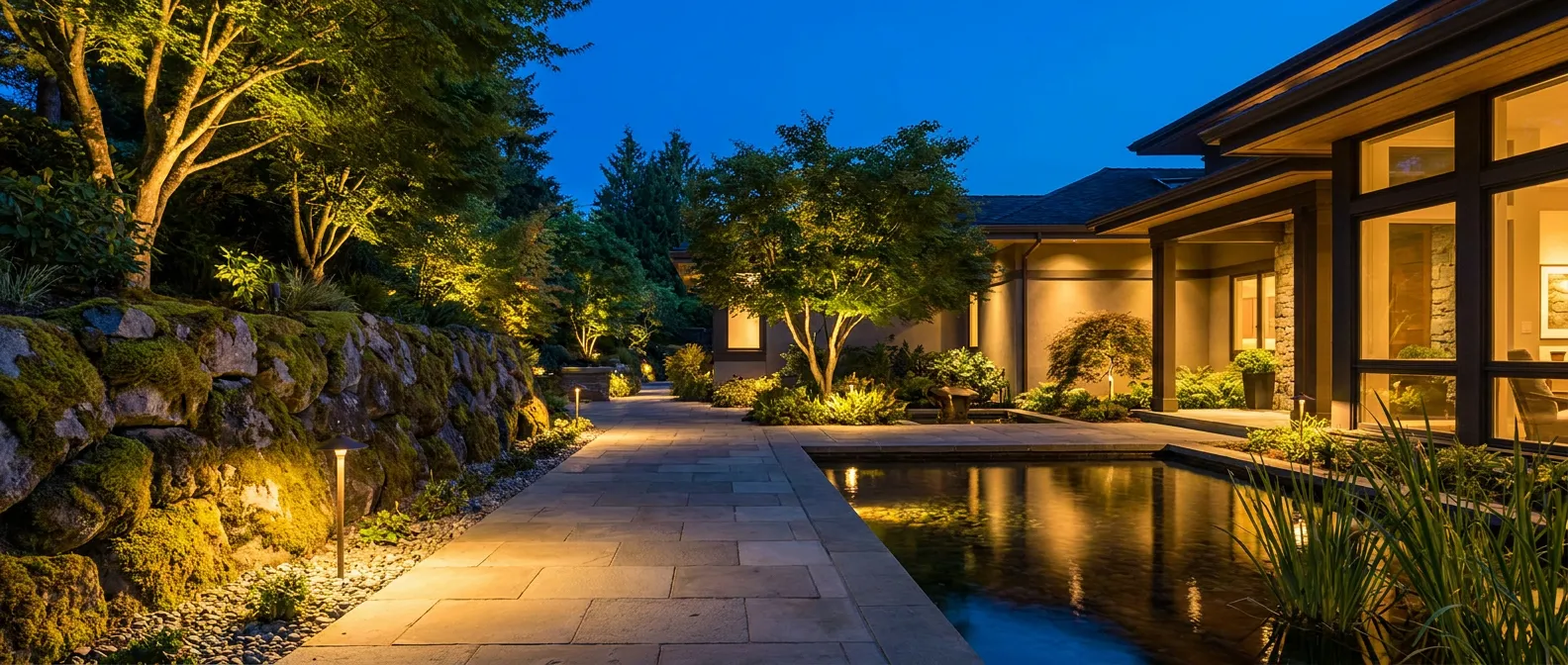 Landscape lighting installation Toronto
